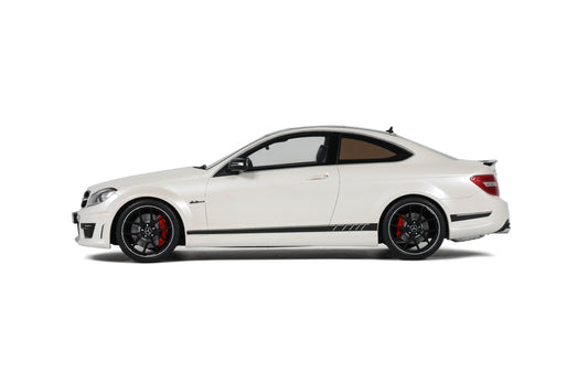 GT Spirit 2013 Mercedes Benz C63 AMG Coupe W204 Edition 507 Diamond White 1:18