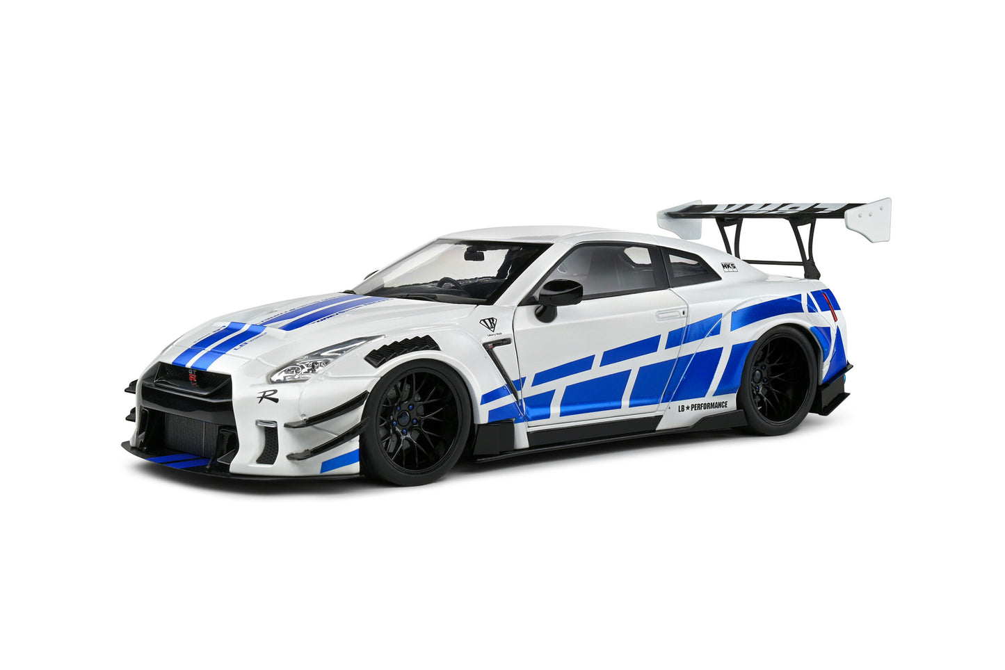 Solido 2024 Nissan GT-R (R35) W/ Liberty Walk Body Kit 2.0 For Paul Tribute White 1:18
