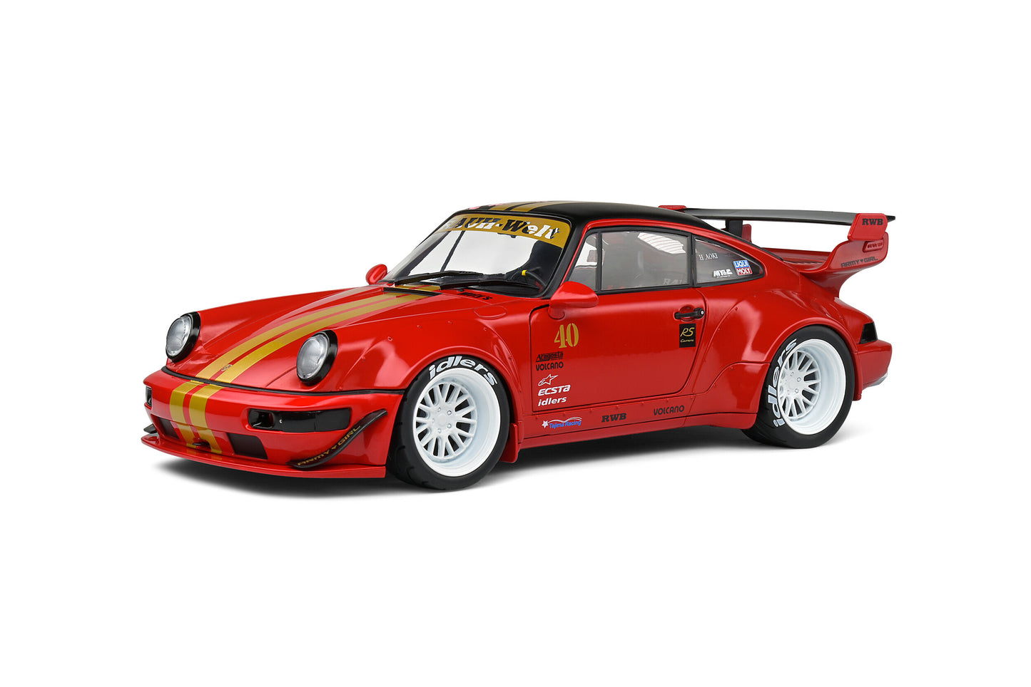 Solido Porsche 911 964 RWB Sakura Red 1:18