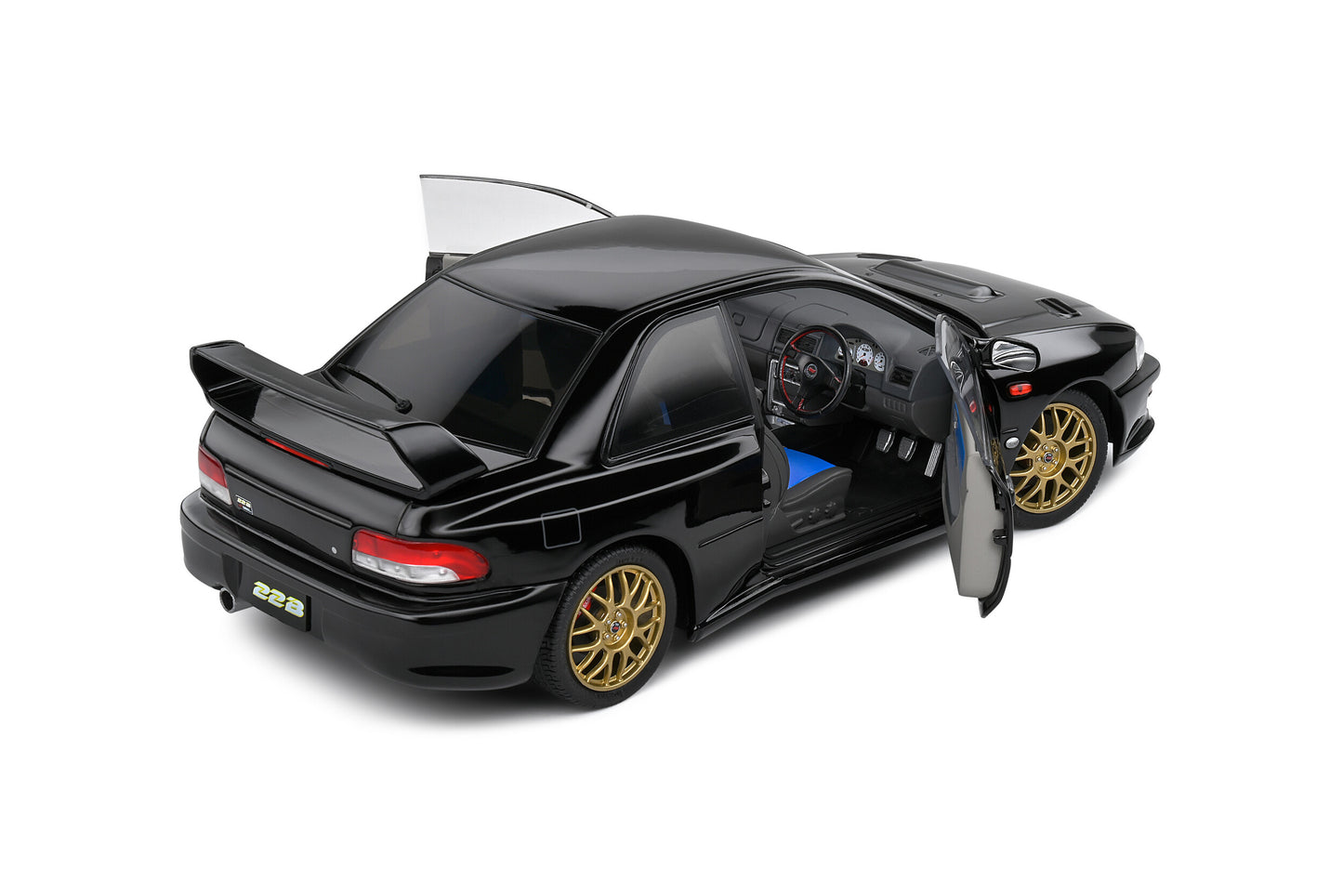 Solido 1998 Subaru Impreza 22B Black 1:18