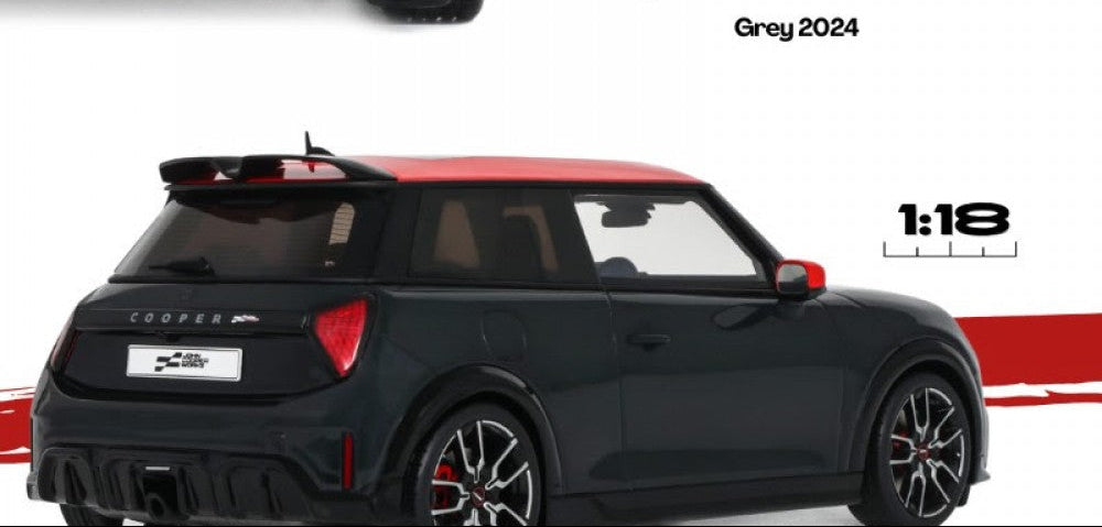 Otto 2024 Mini Cooper F56 JCW Legend John Cooper Works Grey 1:18