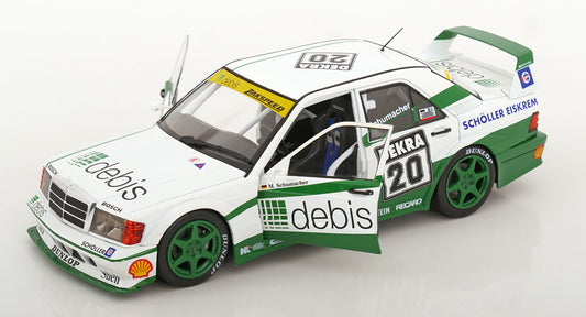 Werk83 Mercedes Benz 190E Evo2 Team Zakspeed Racing No 20 DTM Season 1991 Schumacher 1:18