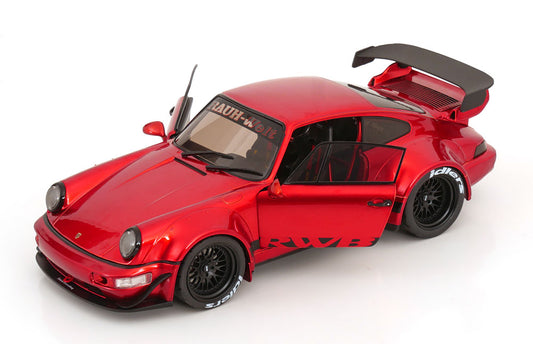 Solido 2024 Porsche 911 964 RWB Red Chrome Metallic Exclusive 1:18