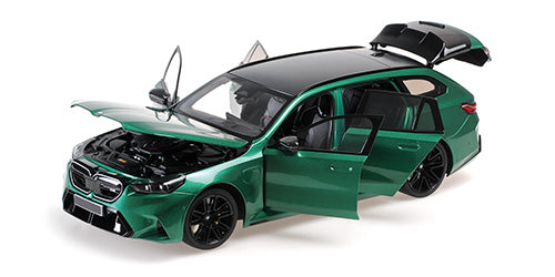 Minichamps 2024 BMW M5 Touring Wagon (G99) Isle of Man Green Metallic 1:18