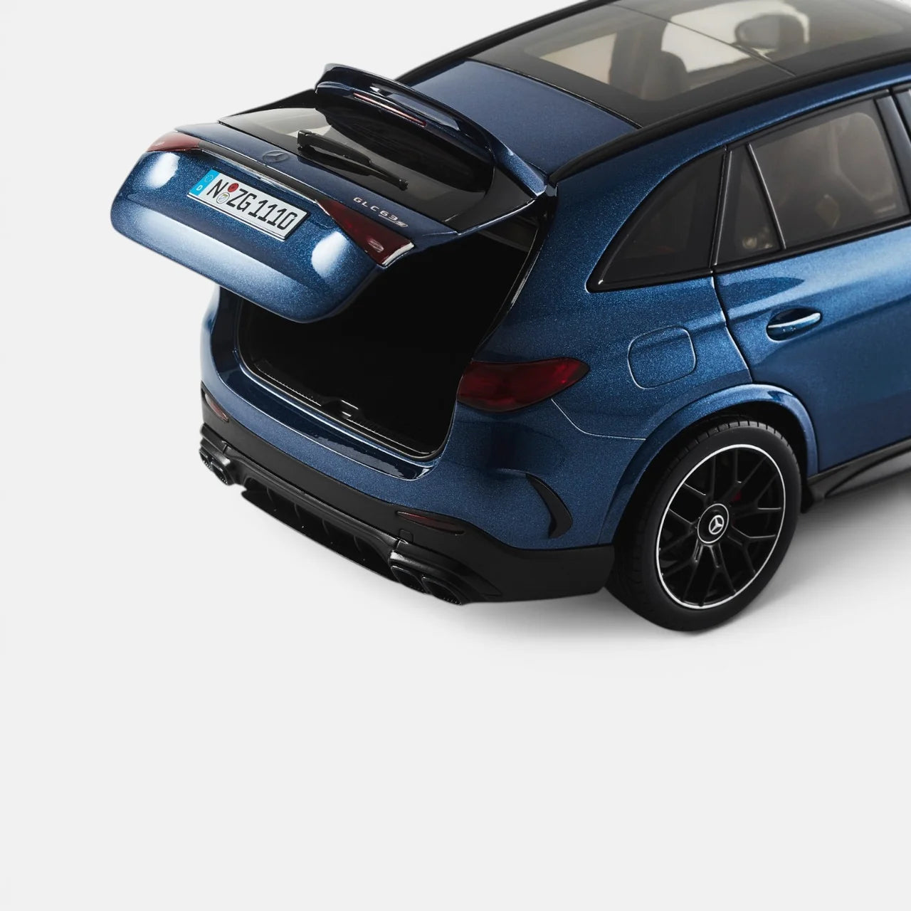 NZG 2021 Mercedes Benz GLC 63 AMG (X253) Spectral Blue 1:18