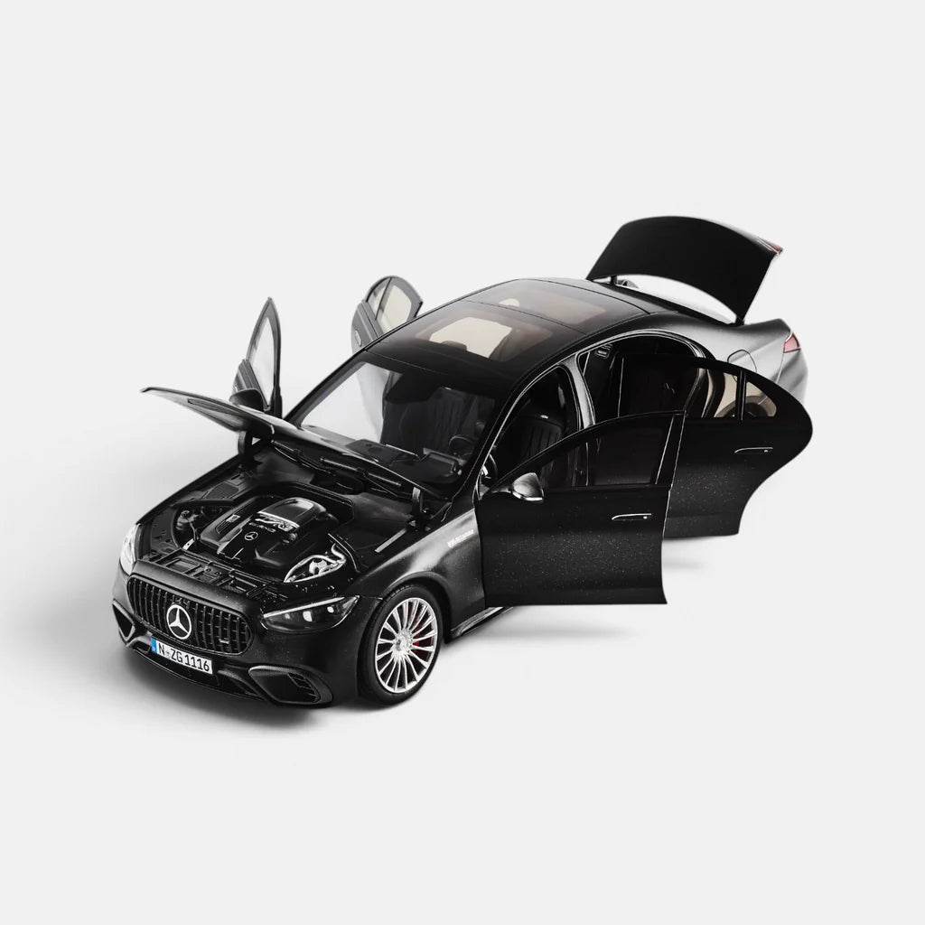 NZG Mercedes Benz S63 AMG E Performance Sedan (W223) Nightblack Magno 1:18