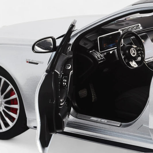 NZG Mercedes Benz S63 AMG E Performance Sedan (W223) Hightech Silver 1:18