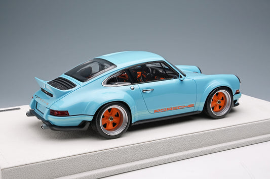 Make Up Co., Ltd / Eidolon 2023 Porsche 911 Singer DLS Gulf Blue WITH DISPLAY 1:18