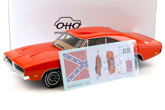 Otto 1969 Dodge Charger Dukes of Hazzard Hemir Orange 1:12
