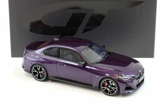GT Spirit 2023 BMW M240i (G42) Coupe Thundernight Purple Metallic 1:18