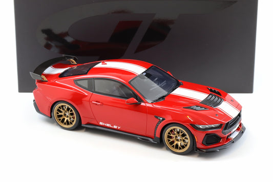 GT Spirit 2025 Ford Shelby Mustang Super Snake Race Red 1:18