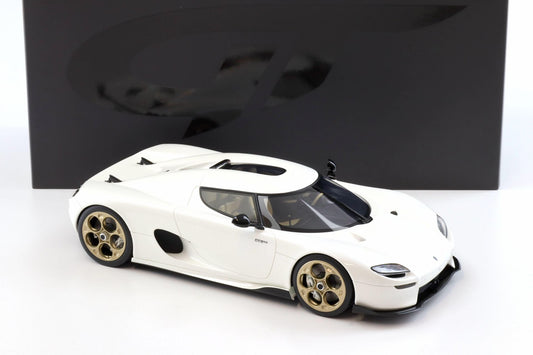 GT Spirit 2024 Koenigsegg CC850 White w/ Gold Wheels 1:18