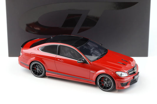 GT Spirit 2014 Mercedes Benz C63 AMG Edition 507 Coupe Fire Opal Red 1:18