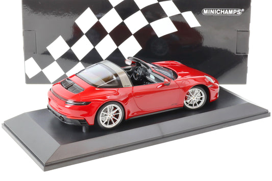 Minichamps 2021 Porsche 911 992 Targa 4 GTS Guard Red 1:18 SEALED