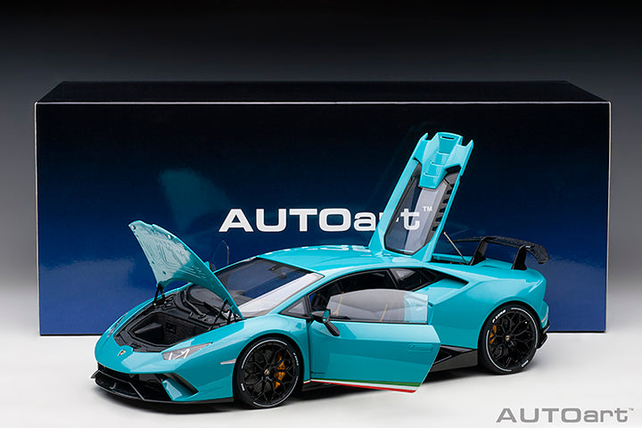 AUTOart Lamborghini Huracan Performante Blu Glauco (Solid Blue) 1:12