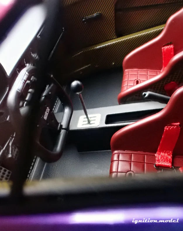 Ignition-Model Ferrari F40 LBWK LB-Works 40 Japan Midnight Purple Metallic 1:18