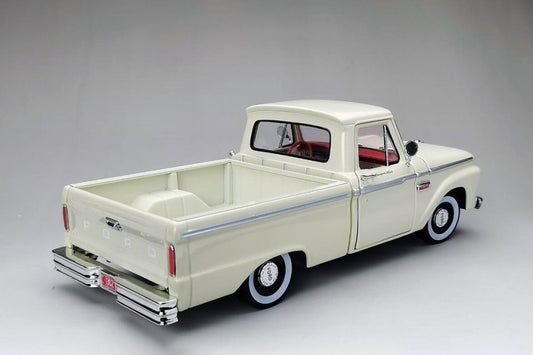 Sun-Star 1965 Ford F-100 Custom Cab Pickup Truck White 1:18