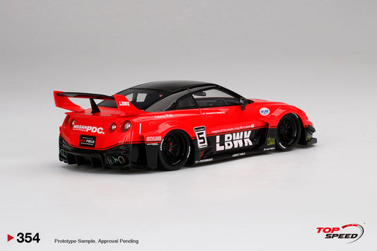 Topspeed 1:18 LB-Silhouette WORKS GTR NISSAN 35GT-RR Ver.1 Red/Black