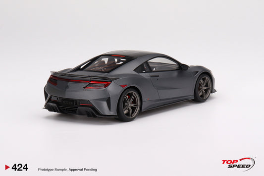 Topspeed 2022 Acura NSX Type S 2022 Gotham Gray Matte LHD 1:18