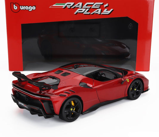 Bburago 2024 Ferrari SF90XX Stradale Rossa Magma Red Metallic 1:18