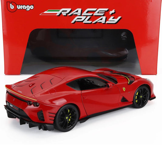 Bburago 2021 Ferrari 812 Competizione Rossa Corsa Red 1:18