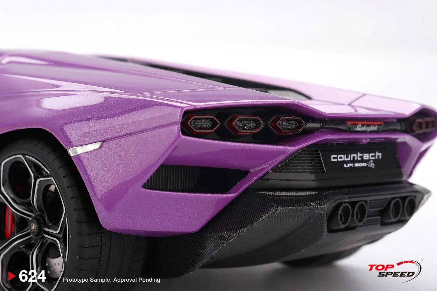 Topspeed Lamborghini Countach LPI 800-4 Viola Metallic Purple 30th Annivesary 1:18