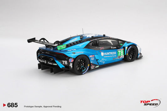 Topspeed Lamborghini Huracan GT3 EVO2 #78 Forte Racing IMSA 2025 Daytona 24hrs Blue 1:18