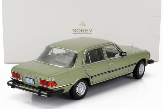 Norev 1979 Mercedes-Benz 450 SEL (W116) Silver Green (US TV Version) 1:18