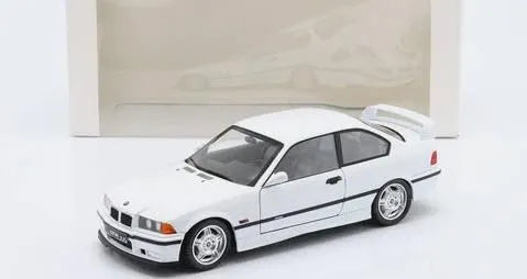 Solido 1995 BMW E36 M3 Coupe Lightweight Plain Body Version Alpine White 1:18