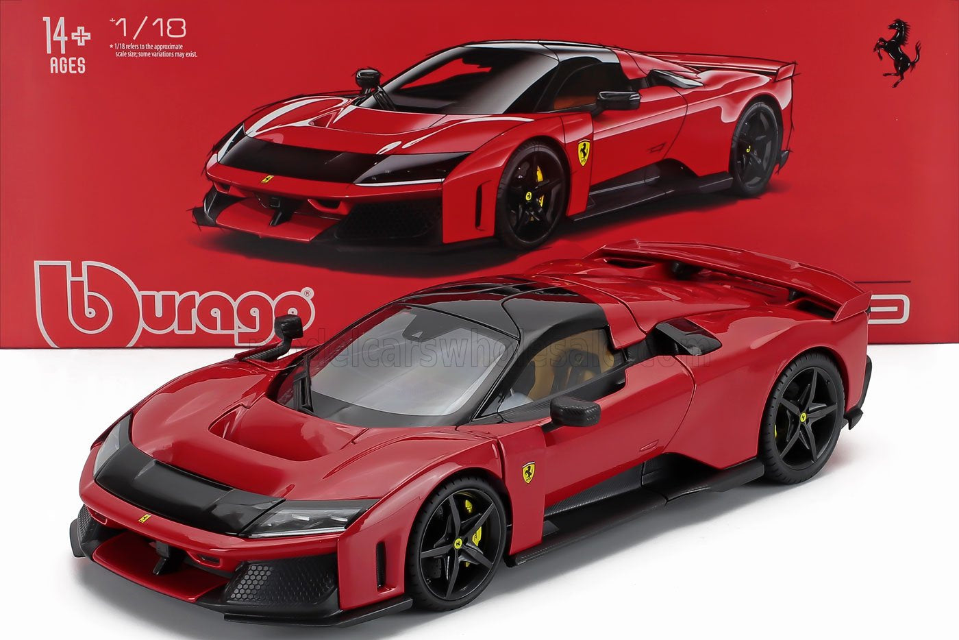Bburago Signature Series 2024 Ferrari F80 Red (Rossa Corsa) w