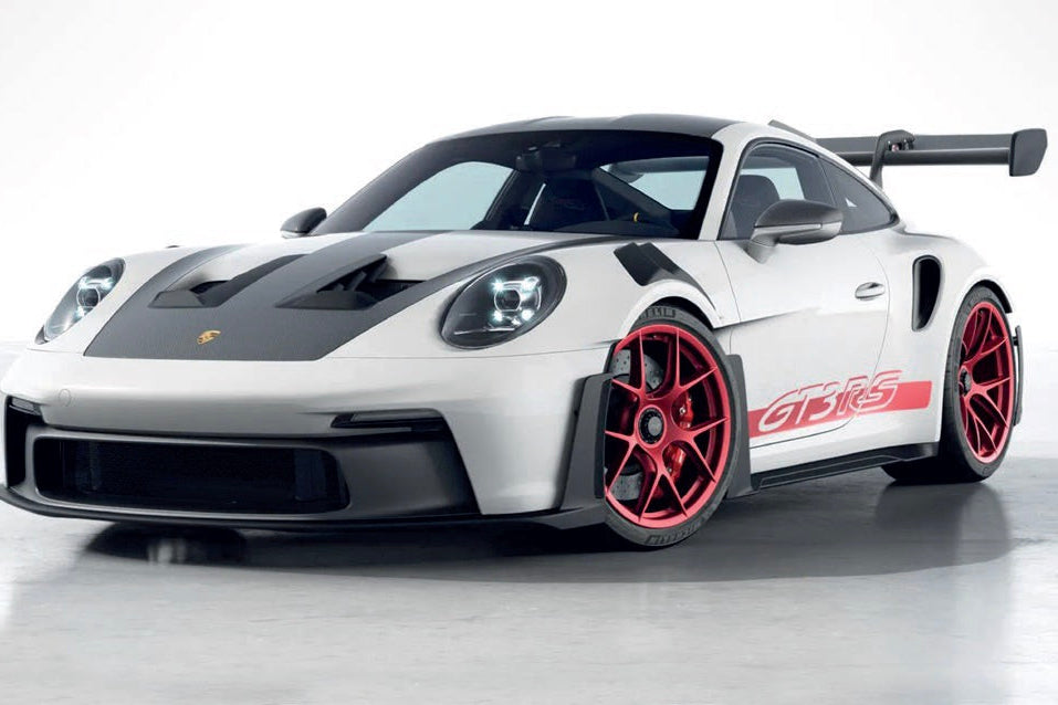 Norev 2022 Porsche 911 992 GT3 RS Weissach Package White w/ Pyro Red 1:18