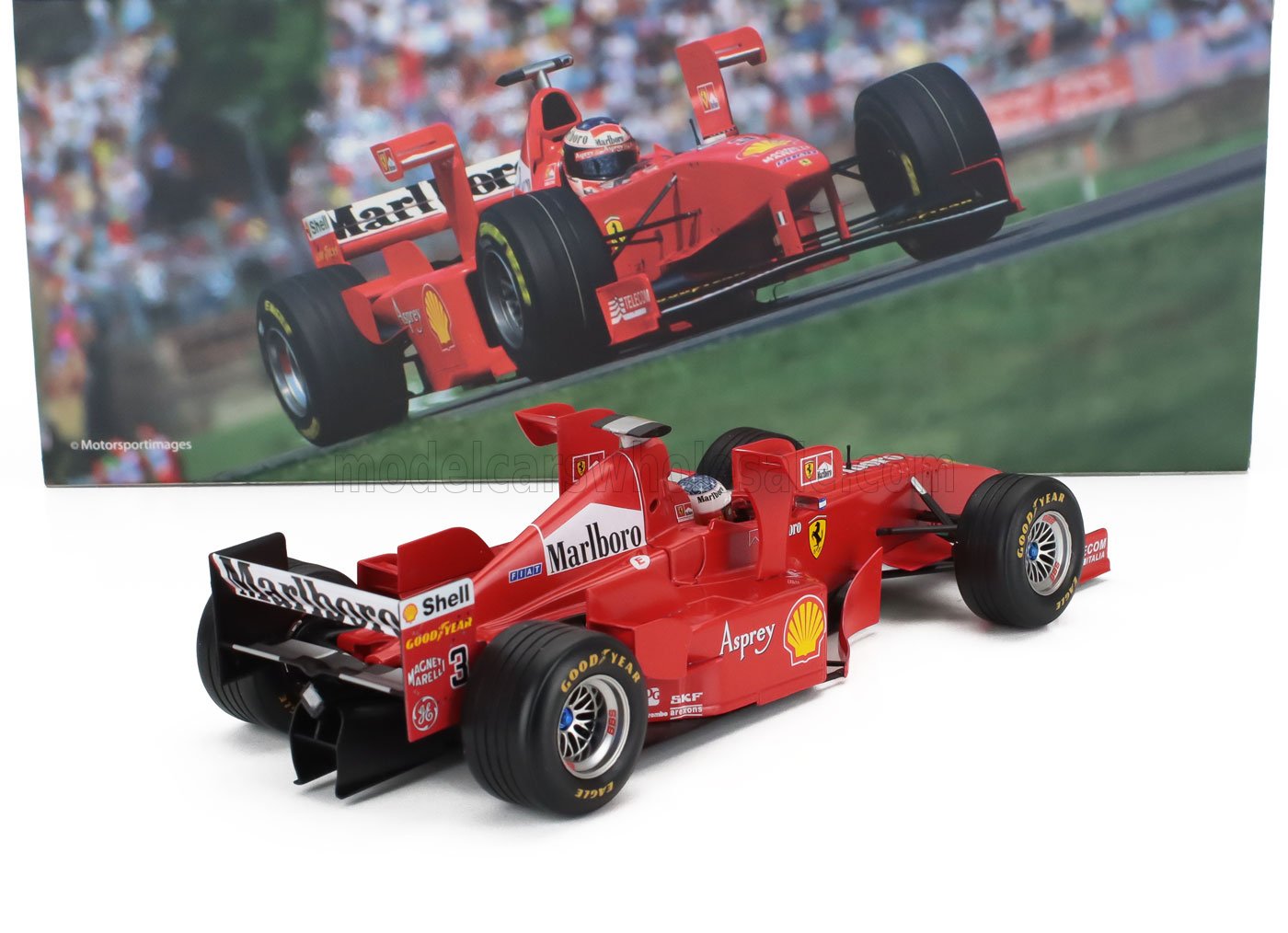 Werk83 Ferrari F1 F300 No 3 w/ Tower Wings 2nd Imola GP 1998 1:18