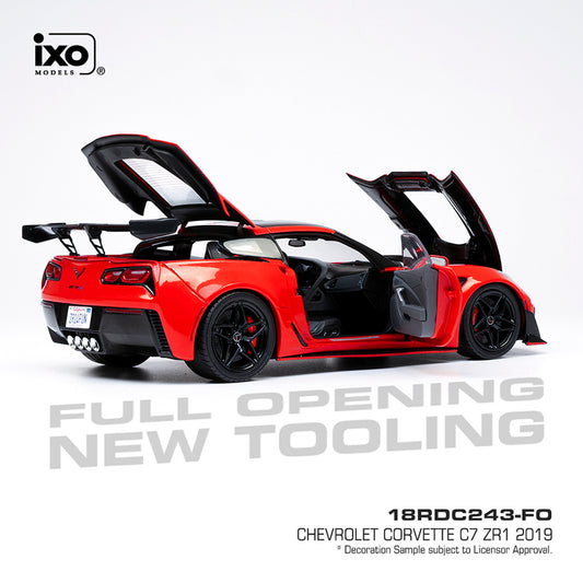 Ixo 2019 Chevy Corvette ZR1 Red 1:18
