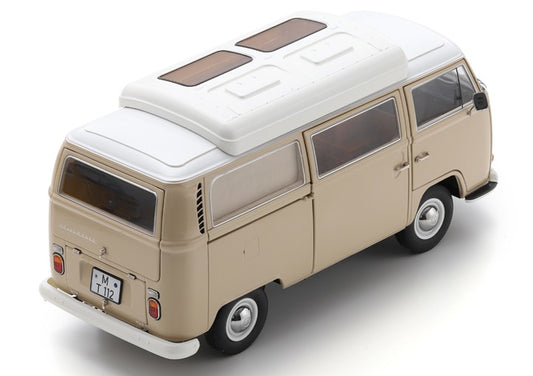 Schuco 1967 Volkswagen T2a Camper Van (MiniBus) Beige 1:18