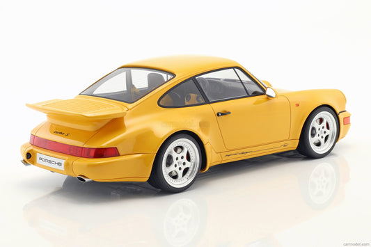 GT Spirit 1993 Porsche 911 Carrera 964 Turbo S Lightweight Speed Yellow 1:12