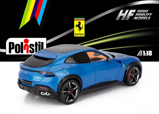Polistil 2022 Ferrari Purosangue Blu Corsa (Blue Metallic) High Fidelity 1:18