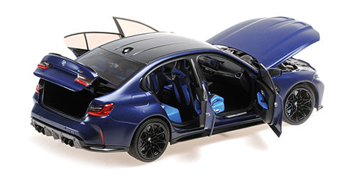 Minichamps 2024 BMW M3 (G80) Frozen Portimao Blue (Matte) 1:18