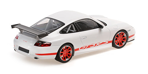 Minichamps 2002 Porsche 911 996 GT3 RS White w/ Red Deco 1:18