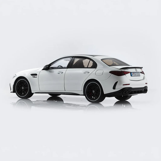 NZG Mercedes Benz C63 S AMG E Performance Sedan (W206) Opalith White 1:18