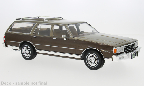MCG 1985 Chevrolet Caprice Station Wagon Beige Brown Metallic 1:18