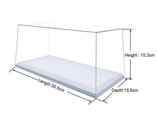 Triple 9 - Accessories - Display Case Acrylic with White Plastic Base 1:18