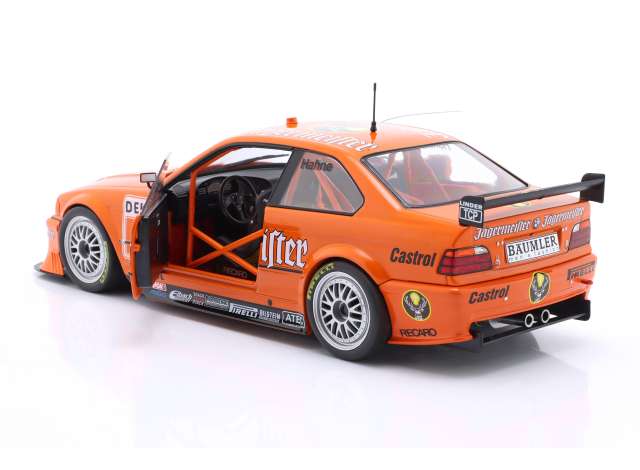 Werk83 1993 BMW M3 E36 Jagermeister Dekra No 9 DTM Season 1993 Hahne Orange 1:18
