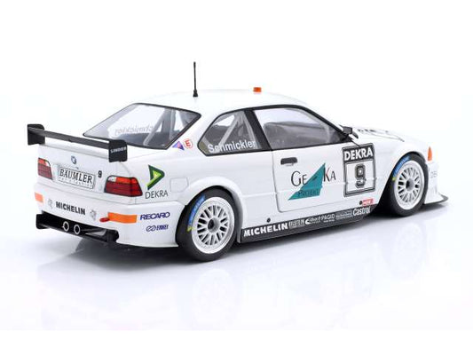 Werk83 1994 BMW M3 E36 Geka Dekra No 9 DTM Season 1994 Schmickler White 1:18