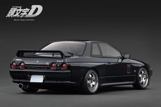 Ignition-Model Nissan Skyline GT-R R32 (BN32) V-Spec II Initial D Black 1:18