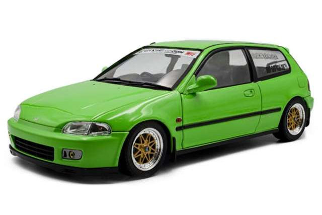 Solido 1991 Honda Civic EG6 Hatchback Solido Works Green 1:18