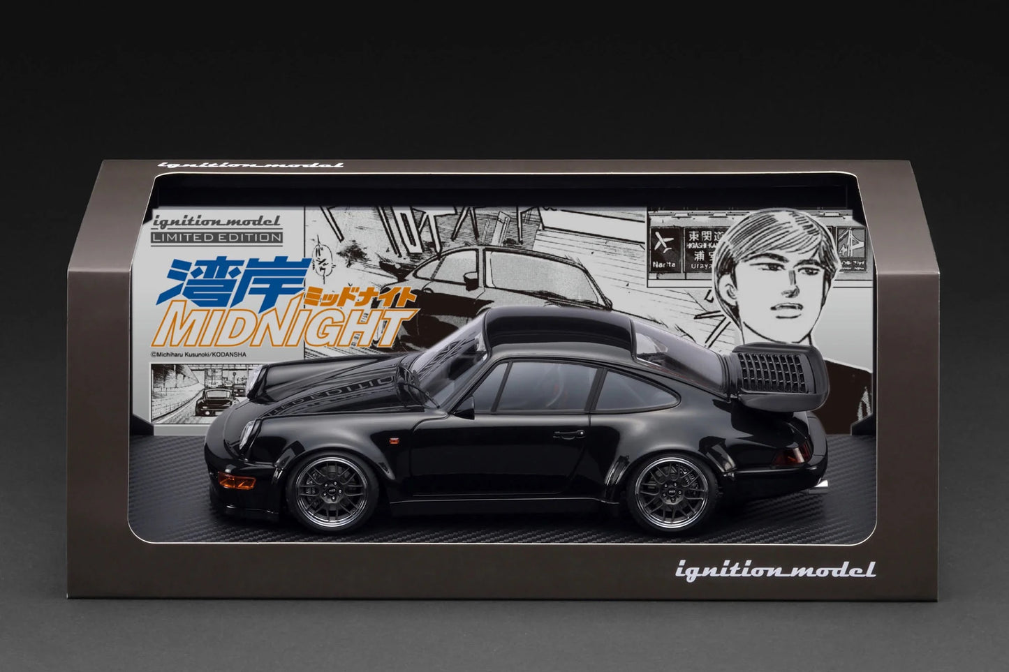 Ignition-Model Porsche 911 (964) 'Wangan Midnight" Blackbird Black 1:18