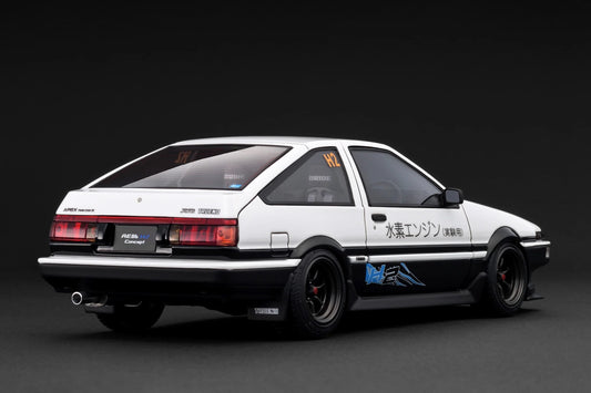 Ignition-Model Toyota Sprinter Trueno 3dr (AE86) H2 White & Black 1:18