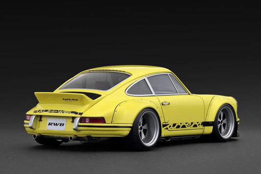 Ignition-Model Porsche 911 F Series Backdate RWB Coupe Yellow 1:18