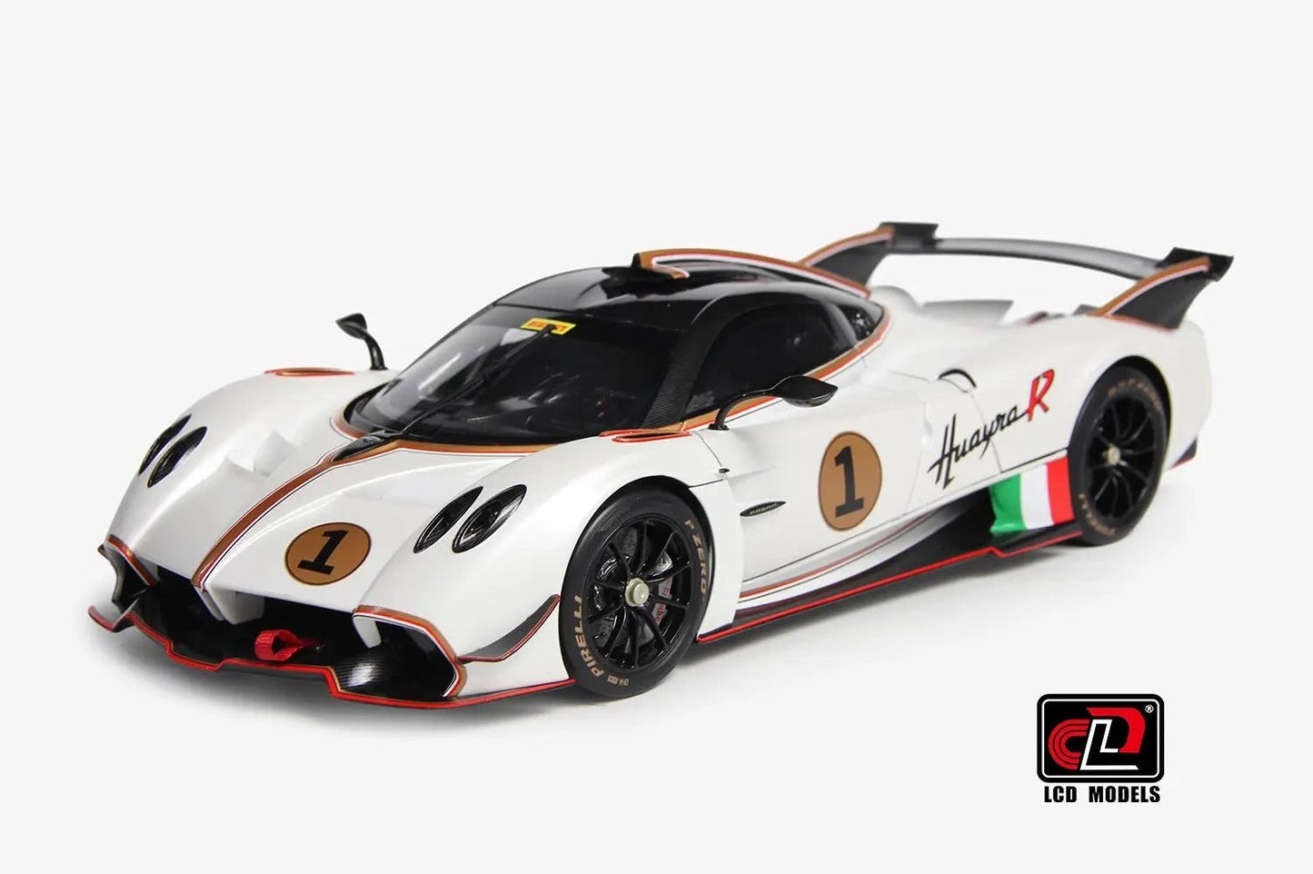 LCD Pagani Huayra R Matte Pearl White 1:18