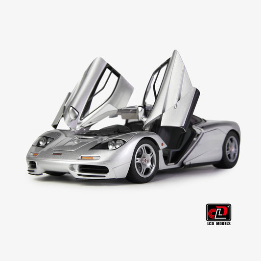 LCD 1993 Mclaren F1 XP5 Silver Metallic 1:18